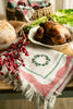 Wreath Hand-Stitched Tea Towel Set