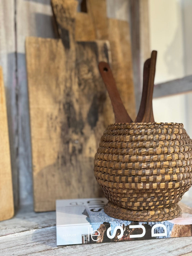 Vintage French Woven Bowl