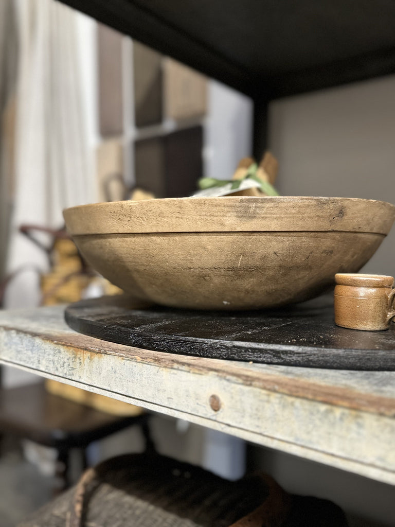 Antique Wood Bowl