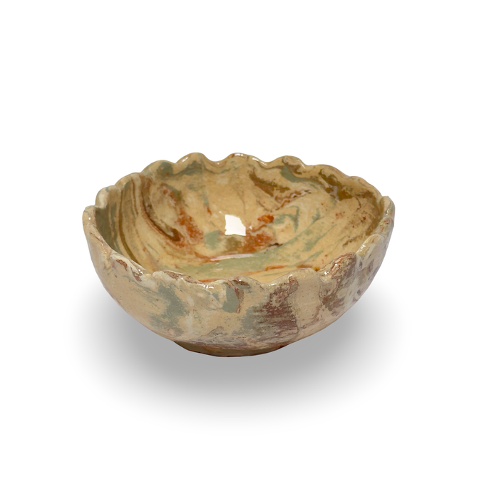 Vintage French Marble Painted Bowl