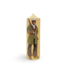 Vintage Candle Hand painted Military