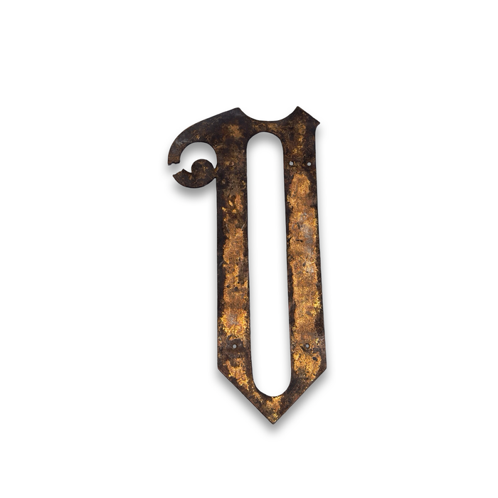 Antique French Ecclesiastical Letter - O