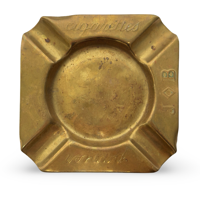 Vintage French Brass Ashtray