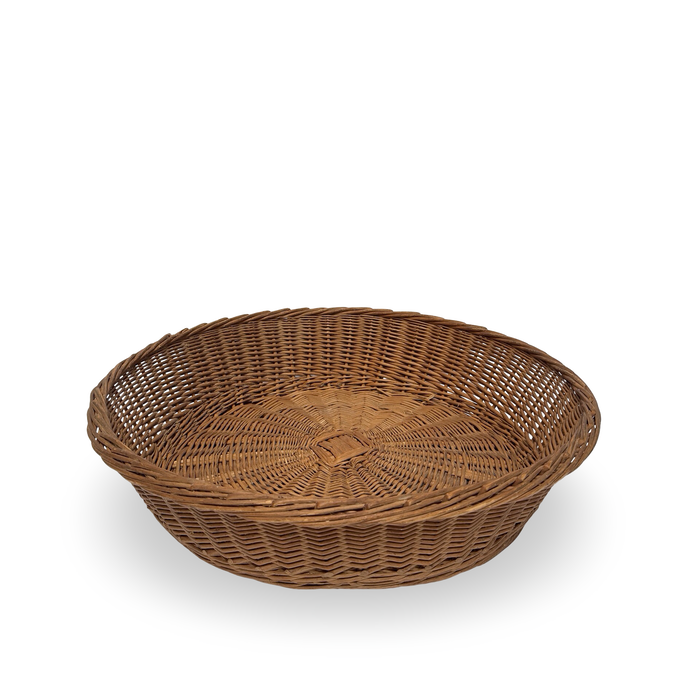 Vintage French Large Round Basket