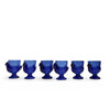 Vintage Blue Chicken Egg Cups Set of 6