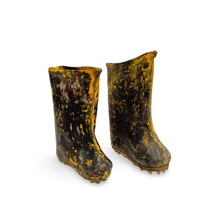 Pair of Antique Japanese Rice Paddy Boots