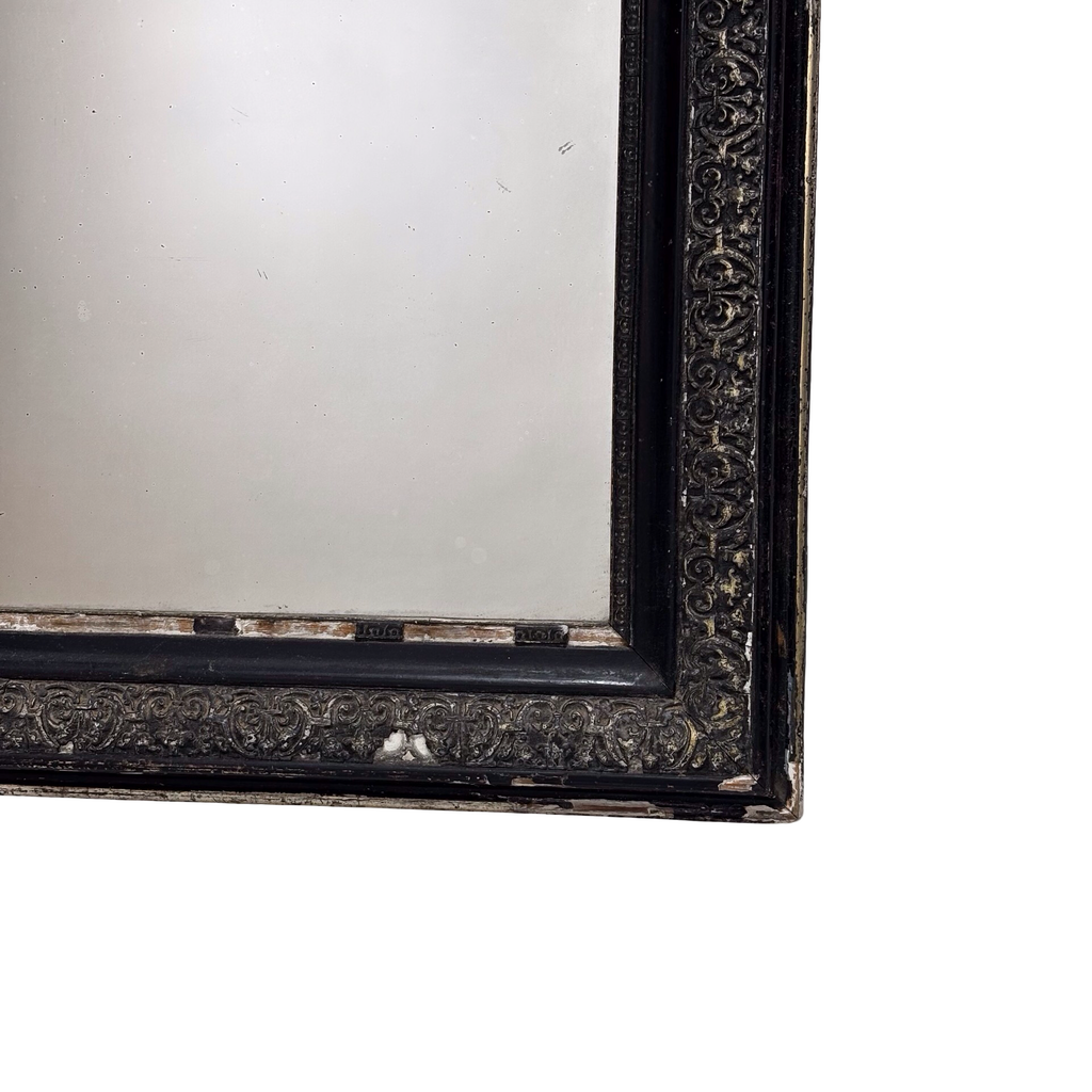 Antique French Ebony Louis Phillipe Mirror