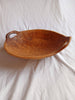 18" Large Oval Wood Bowl with Handles