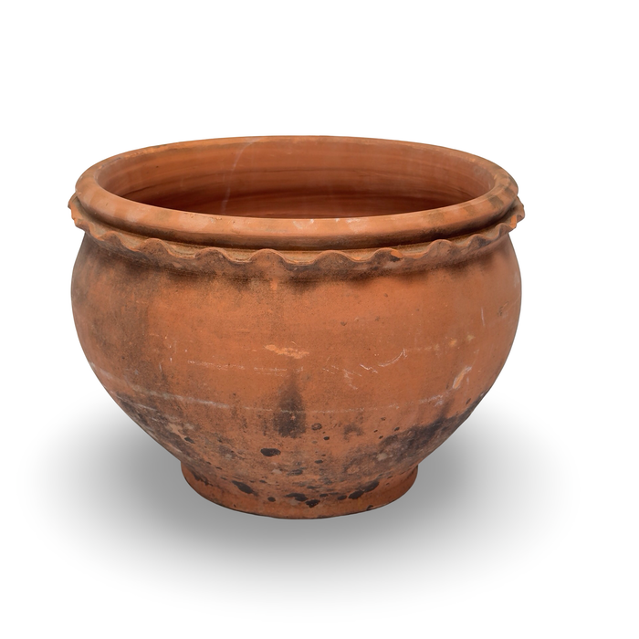 Vintage French Frilled Pot