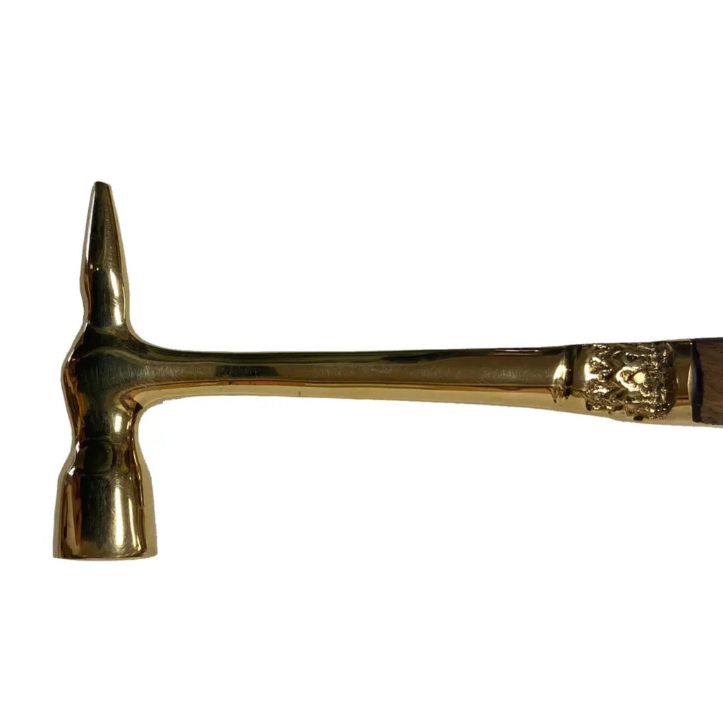 Brass Ice Hammer and Bottle Opener with Wood Handle