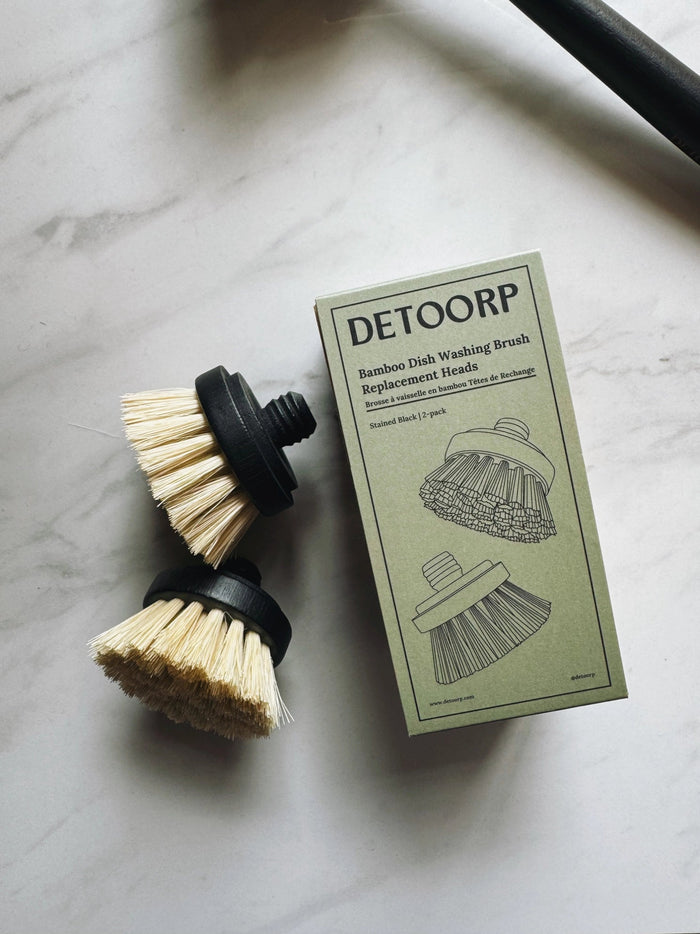 Bamboo Dish Washing Brush Replacement Heads | 2pc
