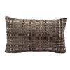 Tweed Hair On Hide Leather Pillow