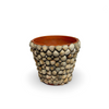 Vintage French Shell Covered Terracotta Pot