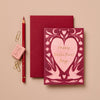 Folk Heart 'Happy Valentines's Day' Card