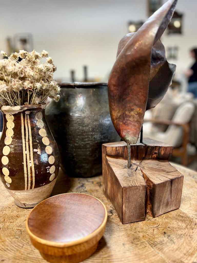 1950’s Copper Sculpture On Stand