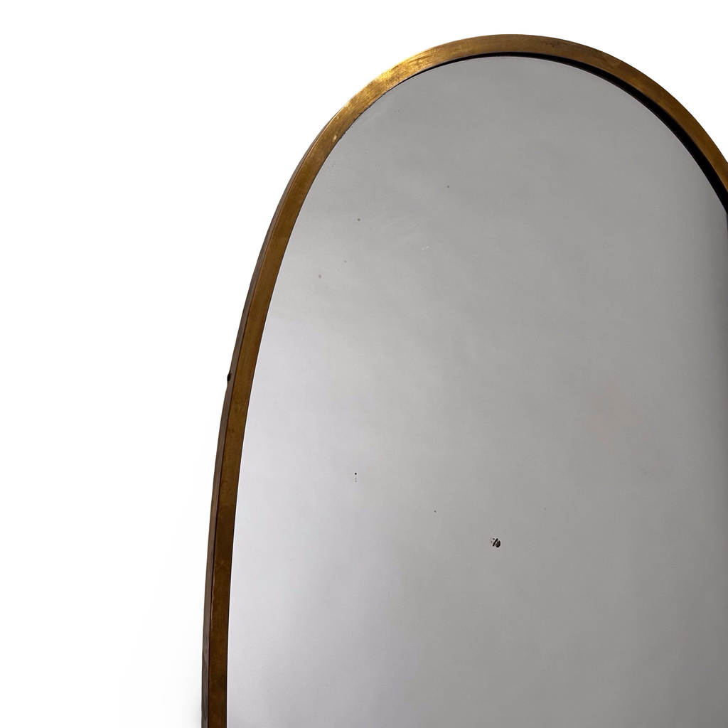 1950’s Italian Brass Oval Mirror