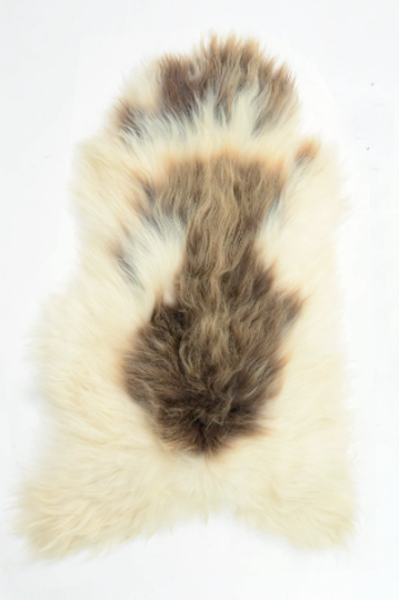 Spotted Icelandic Sheepskin Throw Rug