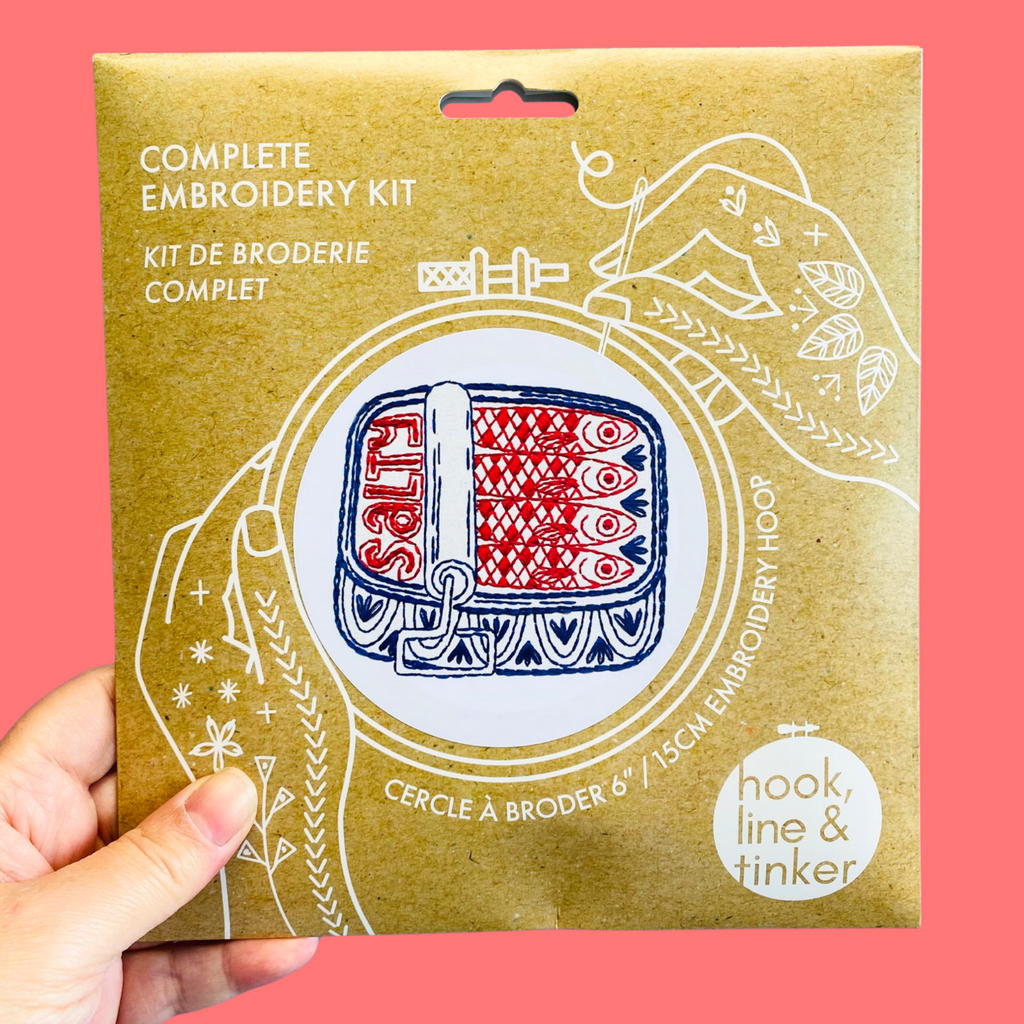 Sardines Complete Embroidery Kit