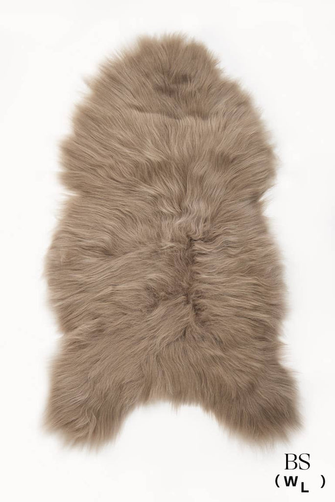 Taupe Icelandic Sheepskin Throw Rug