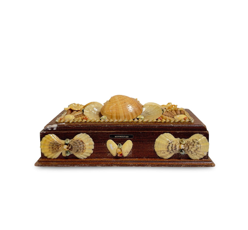 Vintage French Shell Jewelry Box