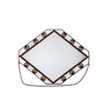 Antique French Art Deco Iron Mirror