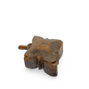 Antique Wooden Carved Spice Box