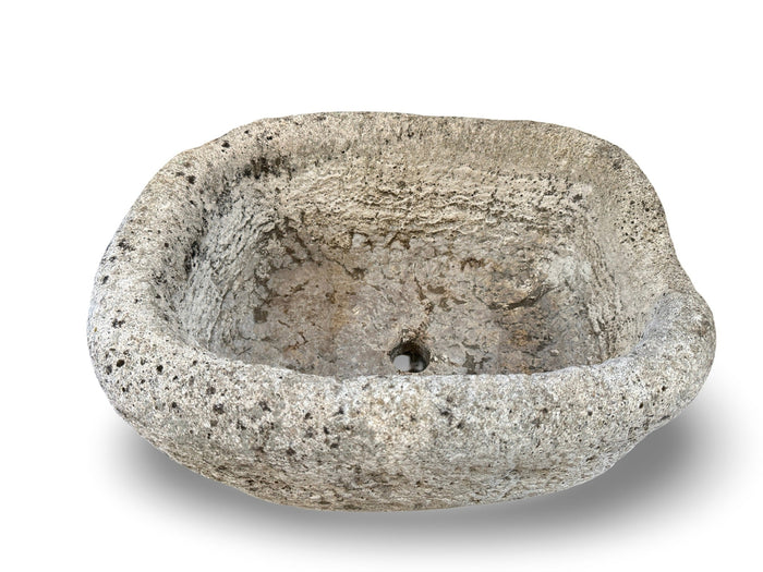 Antique French Limestone trough with drain