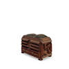 Antique Tramp Art Box with Velvet Top