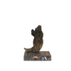 Art Deco French Jester Bronze and Marble Bookends