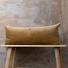 Velvet/Linen Body Pillow | Nutmeg
