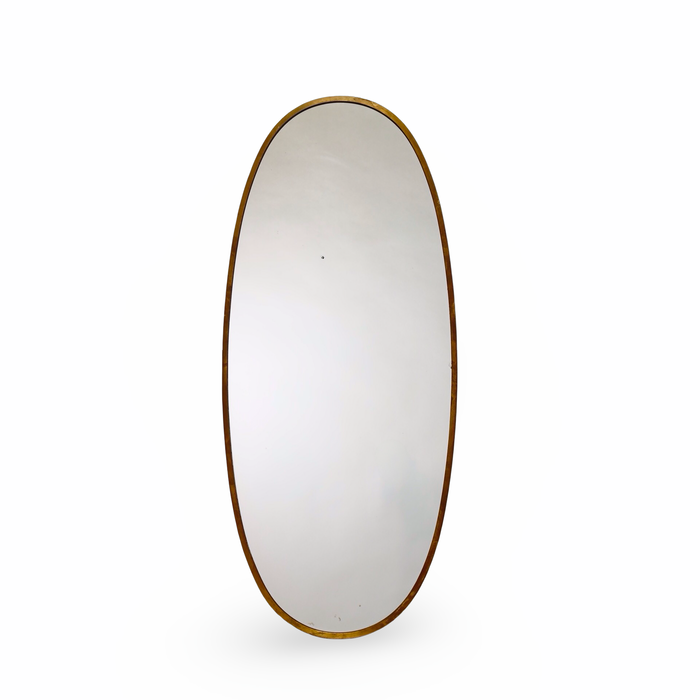 1950’s Italian Brass Oval Mirror
