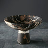 Marble Footed Bowl - Black and Gold