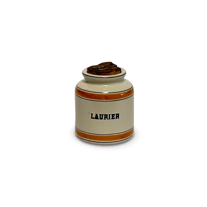 Antique French Bay Leaf Jar