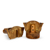 Wooden Puzzle Hat Mold from the 1800's / Small