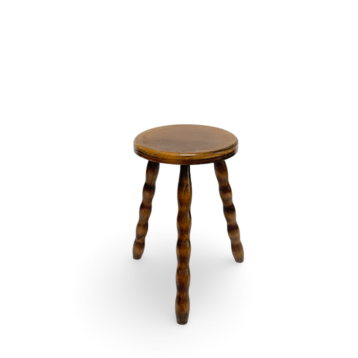 Antique French Wooden Stool #9