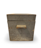Antique French Gray Primitive Wooden Box