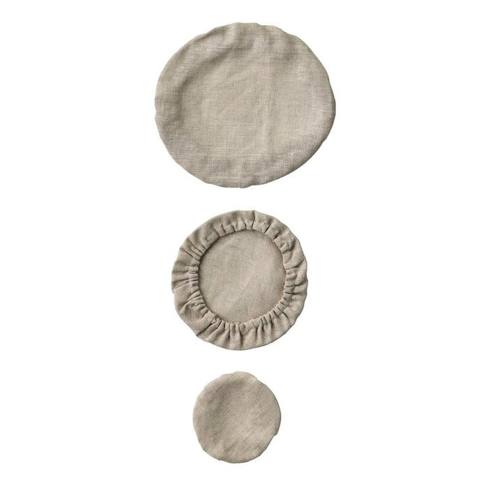 Linen Bowl Cover - set of 3