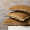 Velvet Lumbar Pillow | Nutmeg