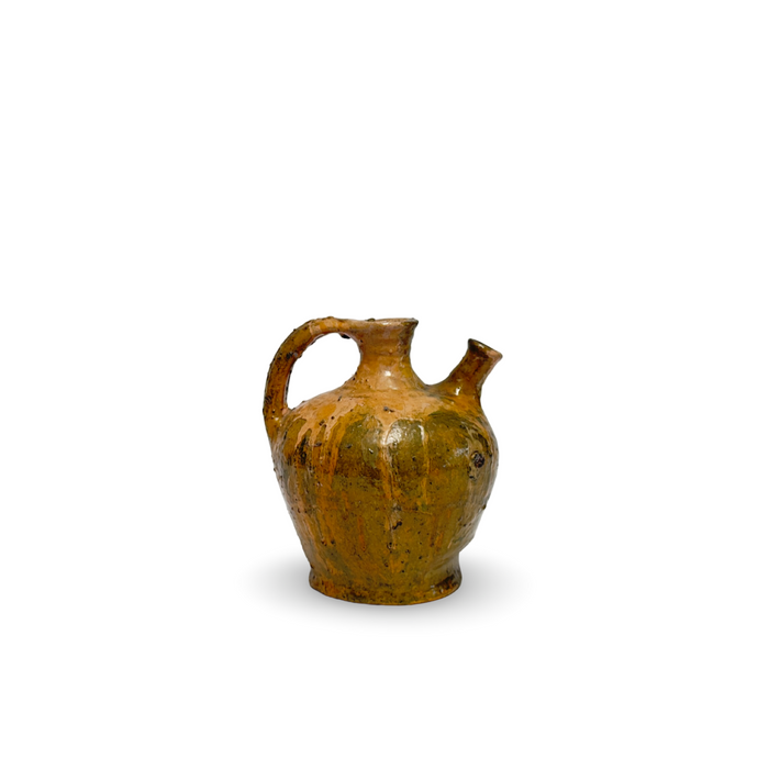 17th Century Petite Walnut Oil Jug - Olive