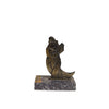 Art Deco French Jester Bronze and Marble Bookends