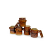 Antique French Lidded Spice Jars (5)
