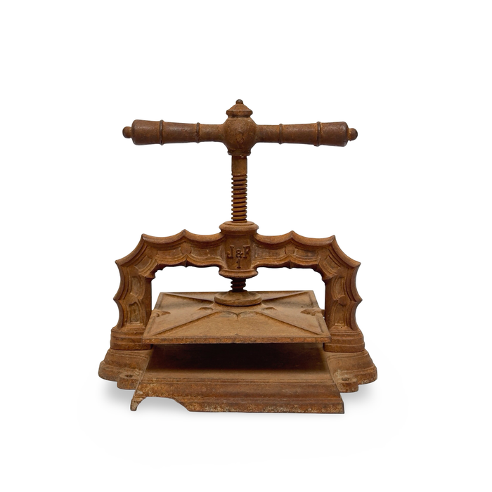 Antique French Cast Iron Book Press