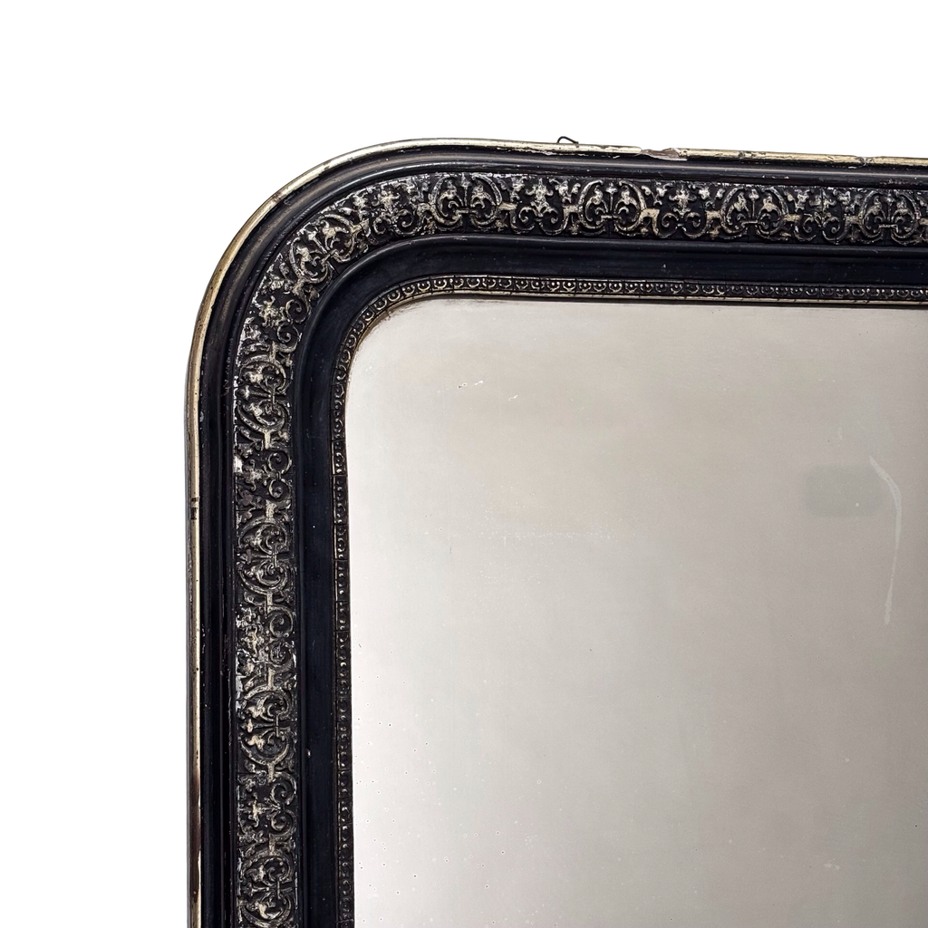 Antique French Ebony Louis Phillipe Mirror
