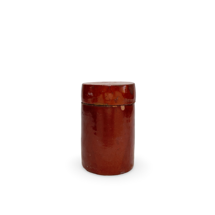 Antique French Lidded Stoneware