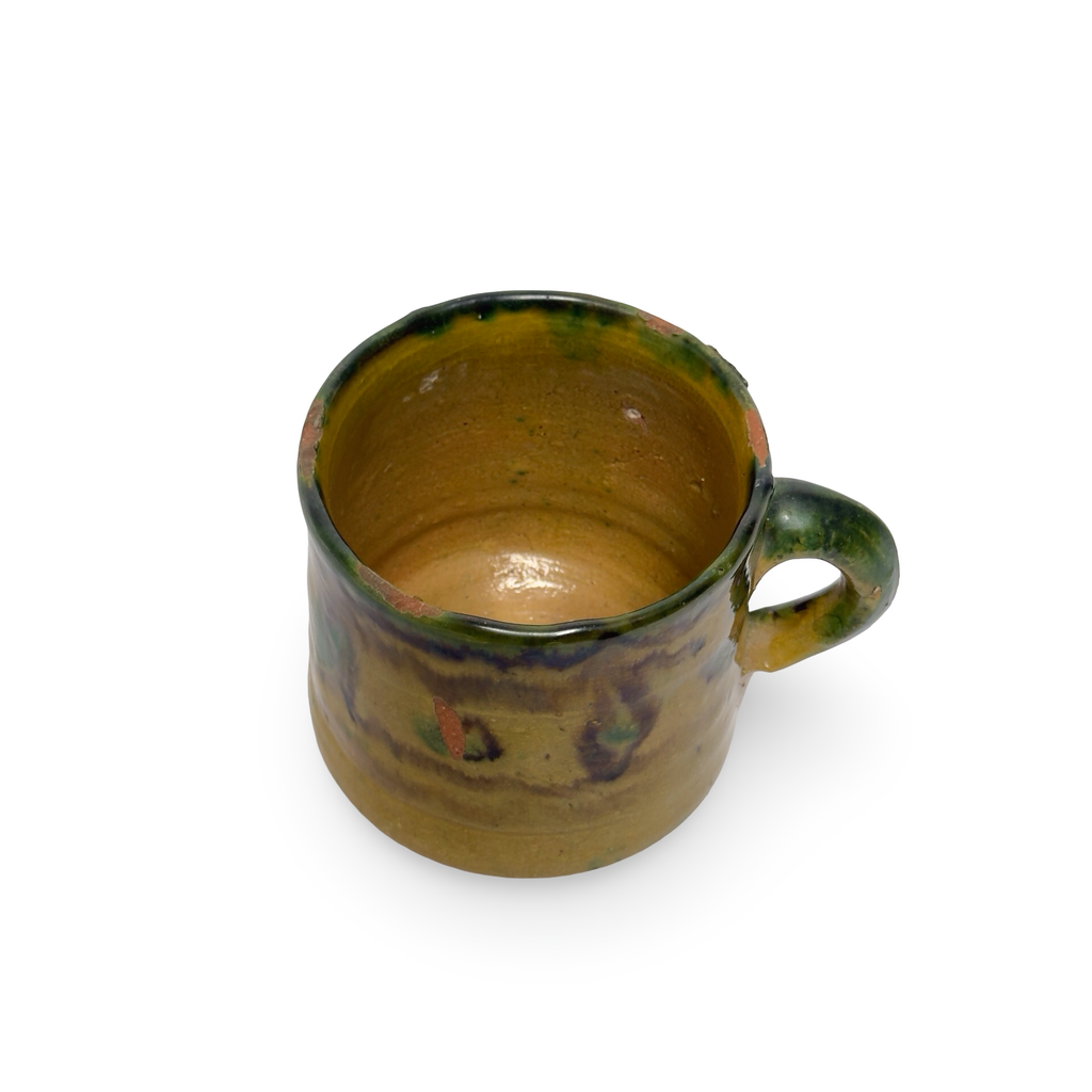 Pair of Antique French Mugs