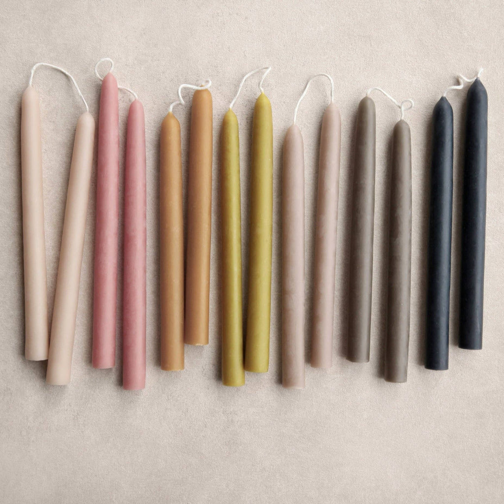 9" Heirloom Beeswax Taper Candles