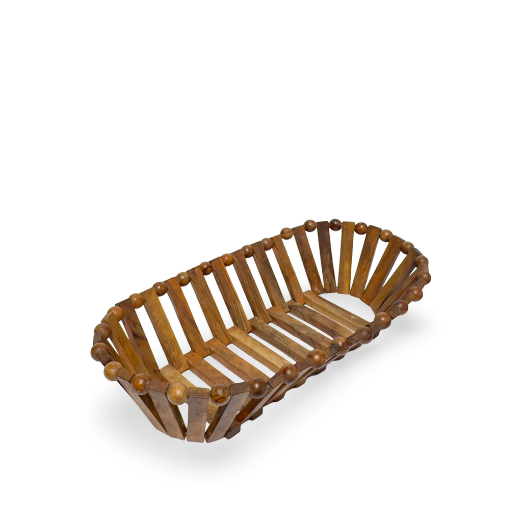 1960’s French Wooden Fruit Basket