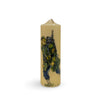 Vintage candle hand painted Soldier Green