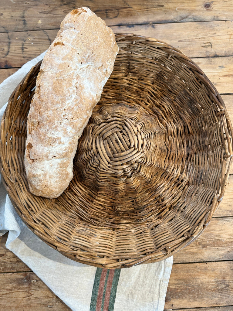 Antique French Bread Proofing Basket