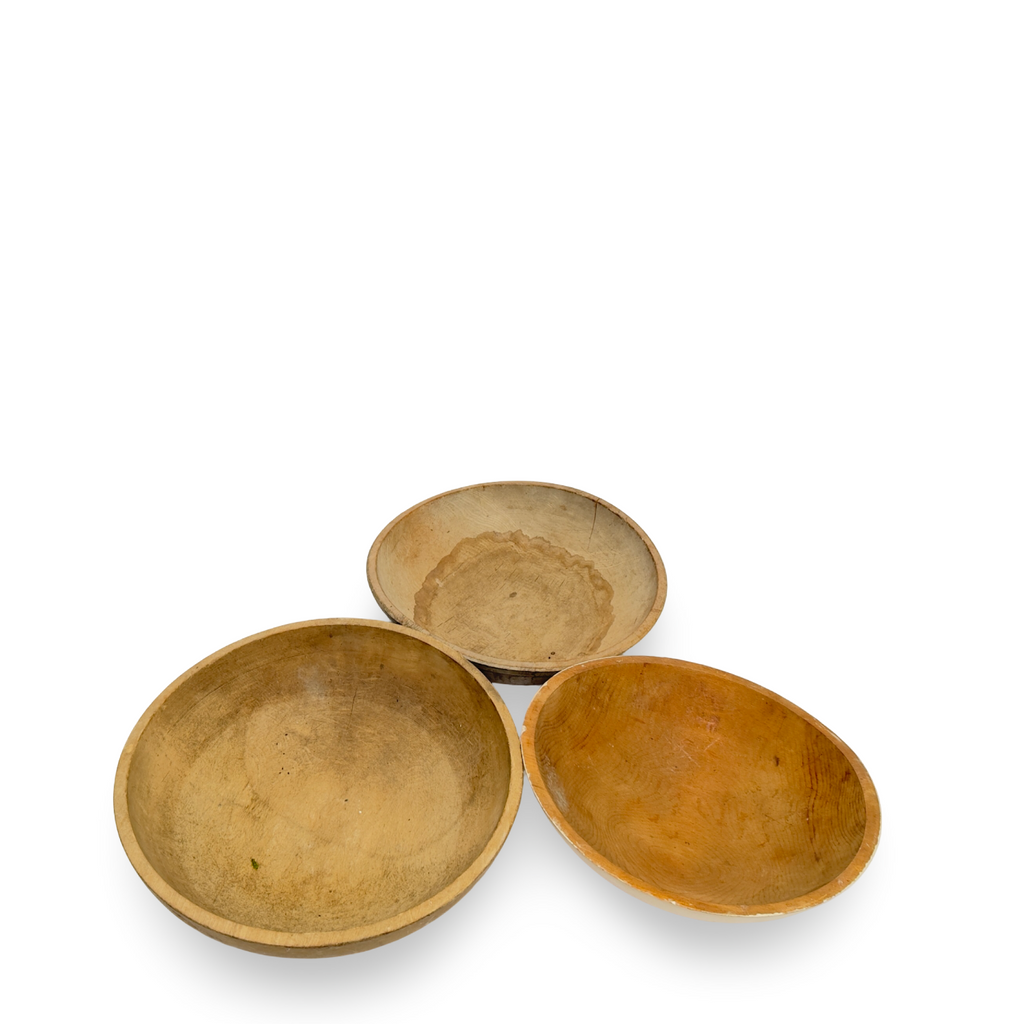 Antique Wood Bowl
